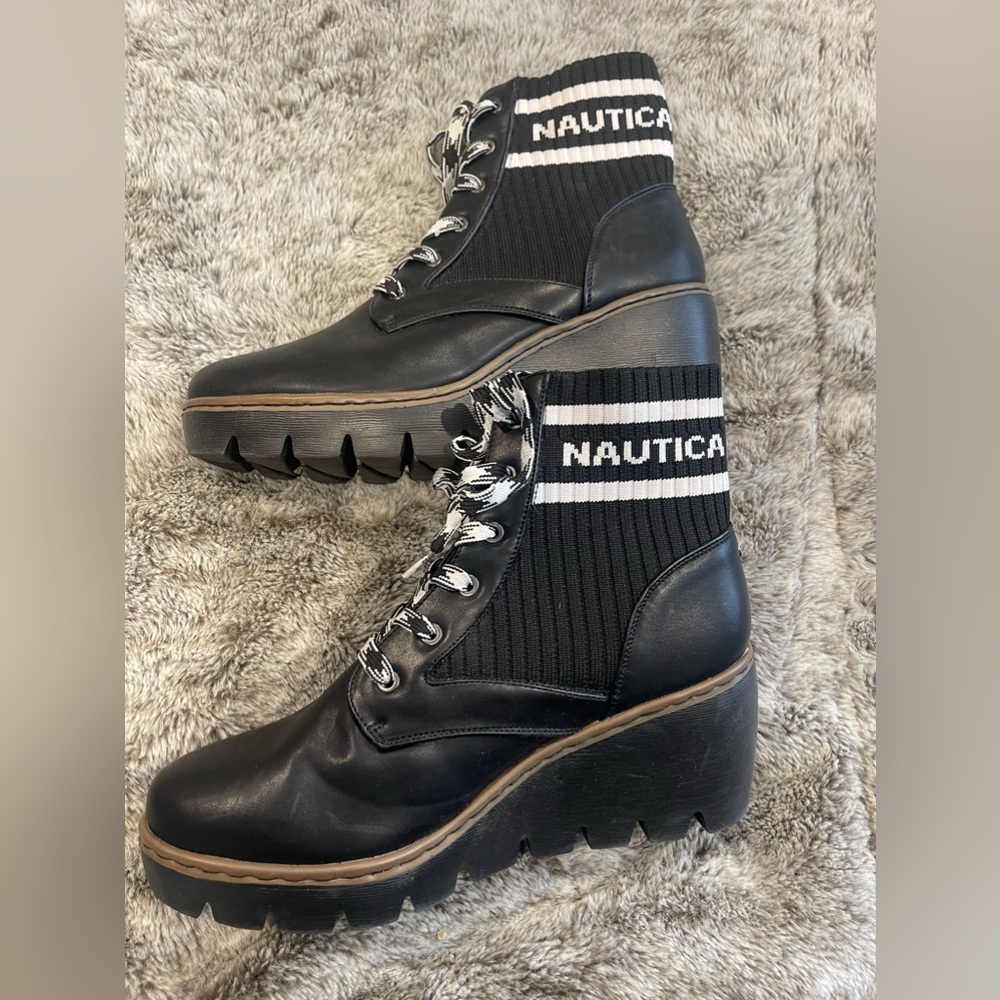 Nautica wedge booties